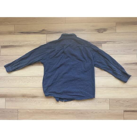 Duluth Trading Co Mens Large Canvas Heavy Button Up Workshirt READ - Picture 2 of 6